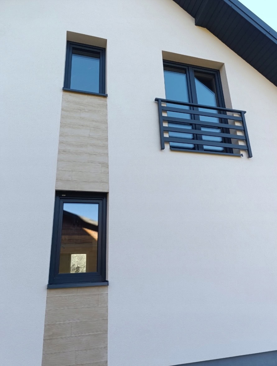 Balkon francuski balustrada zewnętrzna ALUcore - Metal-Serwis Obrzycko Balustrada balkonowa z aluminium, nowoczesny i solidny design - Metal-Serwis Obrzycko.