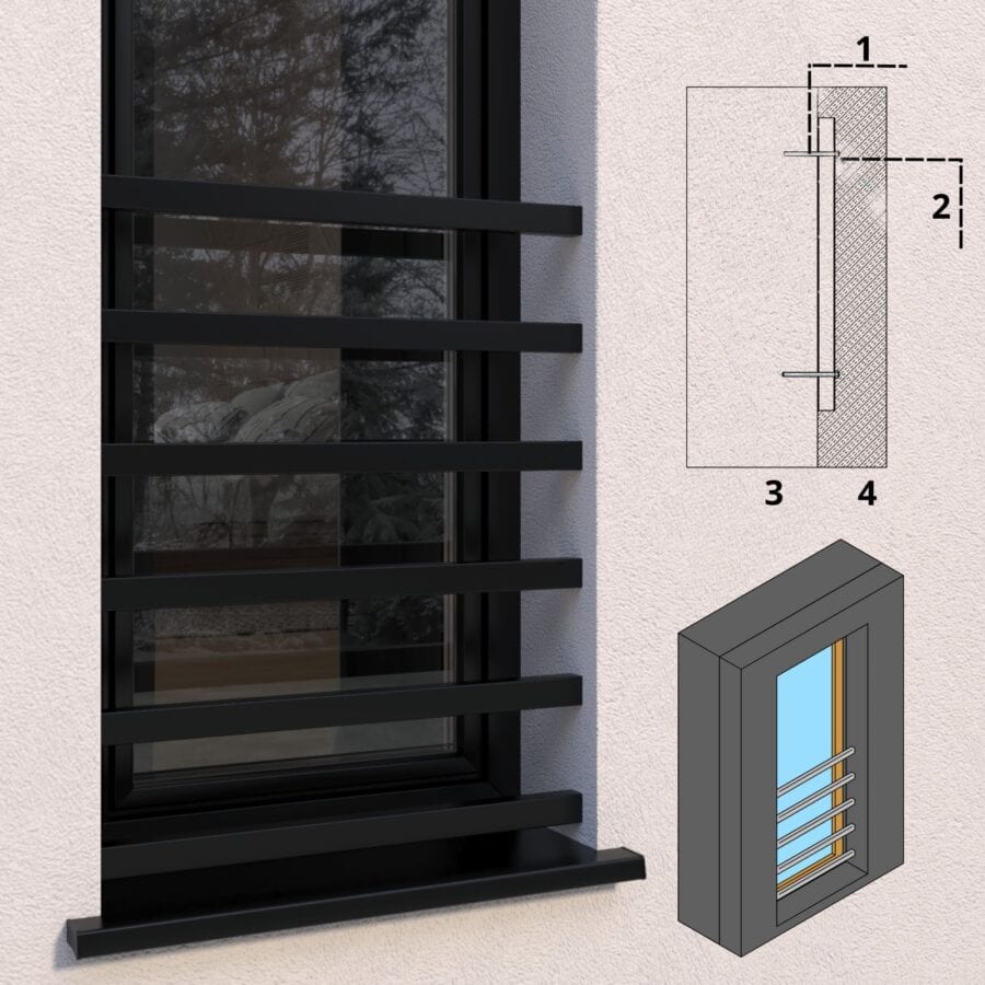 Ogrodzenie-Paleta-Metal-Serwis-Obrzycko Nowoczesne ogrodzenie palisadowe z czarnej stali, zabezpieczone antykorozyjnie, z wąskimi prześwitami - ogrodzenie Metal-Serwis Obrzycko.